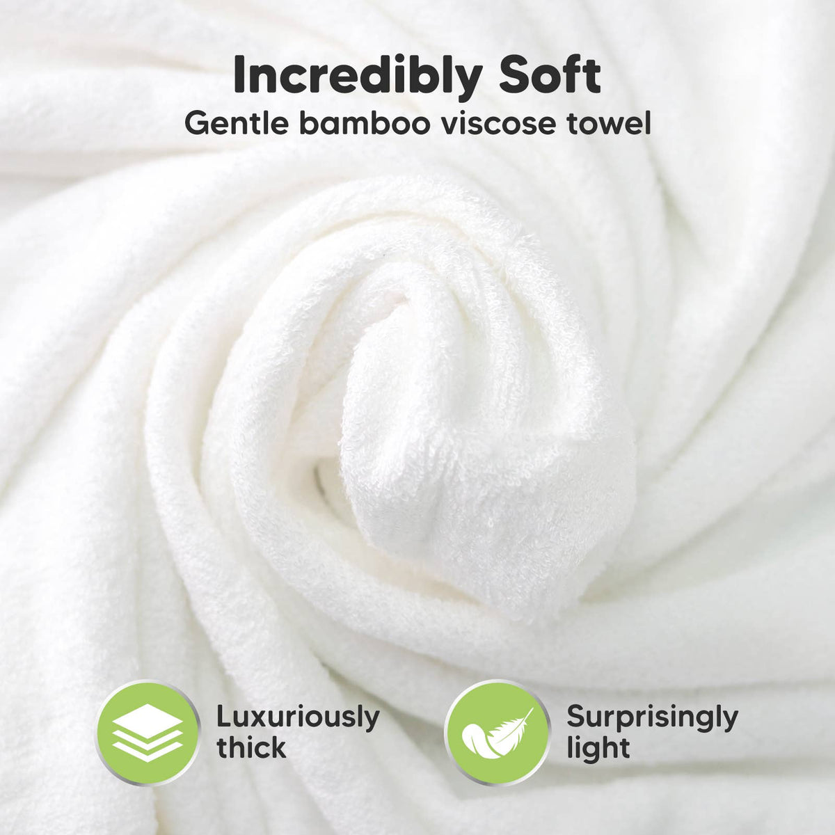 KeaBabies Luxe Baby Hooded Towel