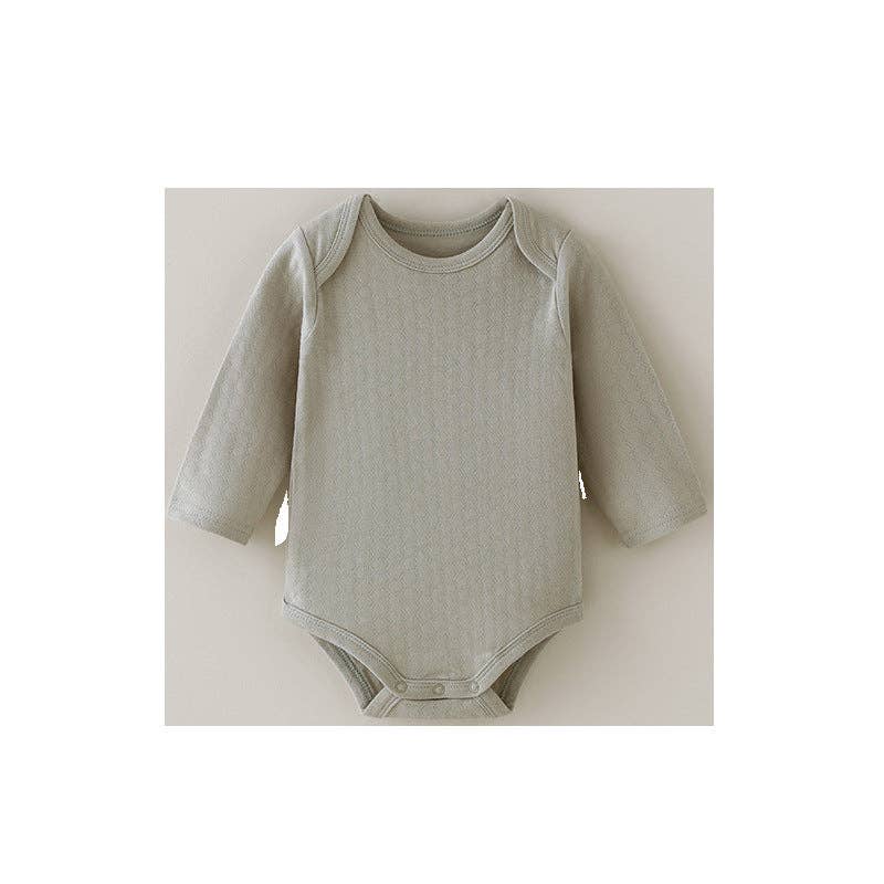 Breathable Soft Cotton Long Sleeve Short Romper