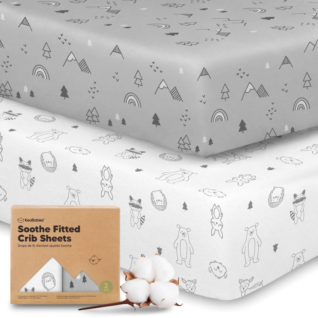 2-pack Organic Cotton Fitted Crib Sheet