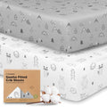 2-pack Organic Cotton Fitted Crib Sheet