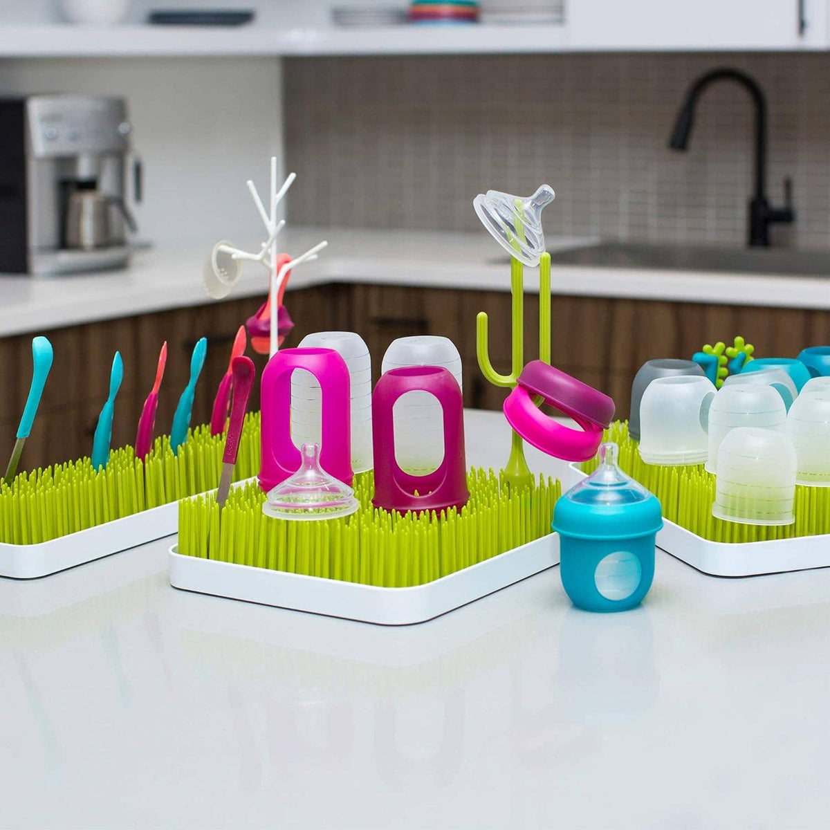 TOMY BOON Lawn Drying Rack Green/ White