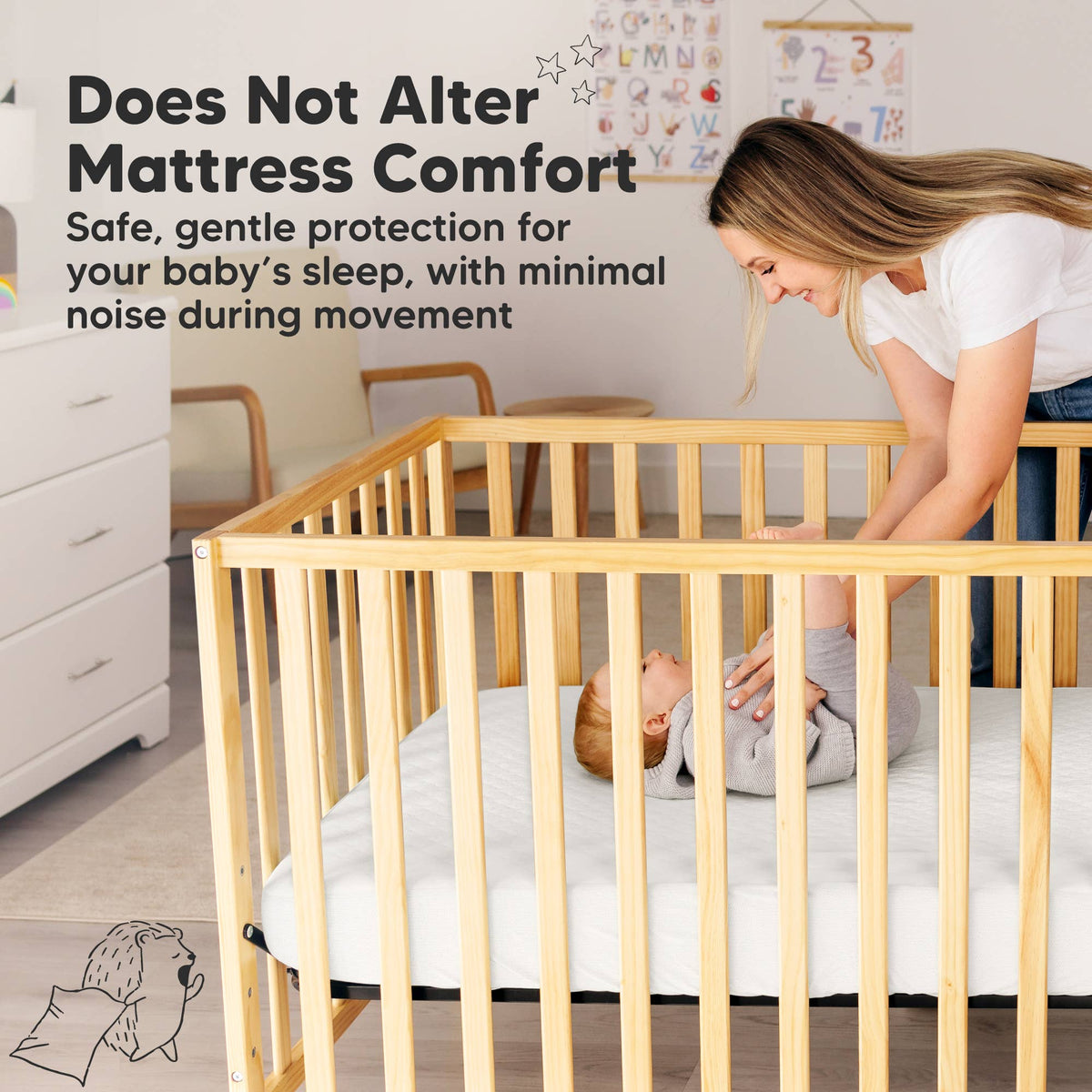 2-pk Mavy Protect+ Waterproof Crib Mattress Protector Cover