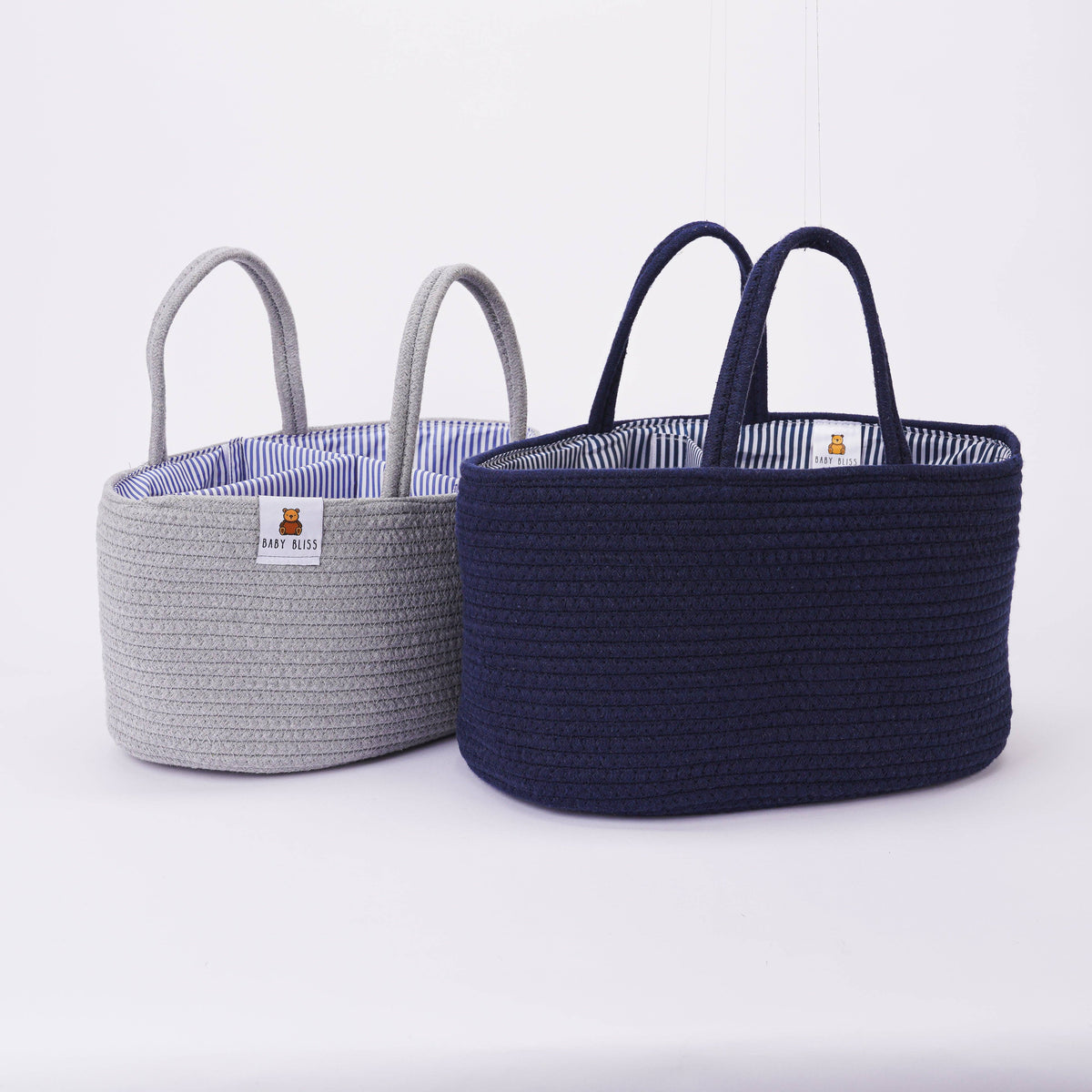 Rope Diaper Caddy Organizer | Two Sizes | Baby Bliss®