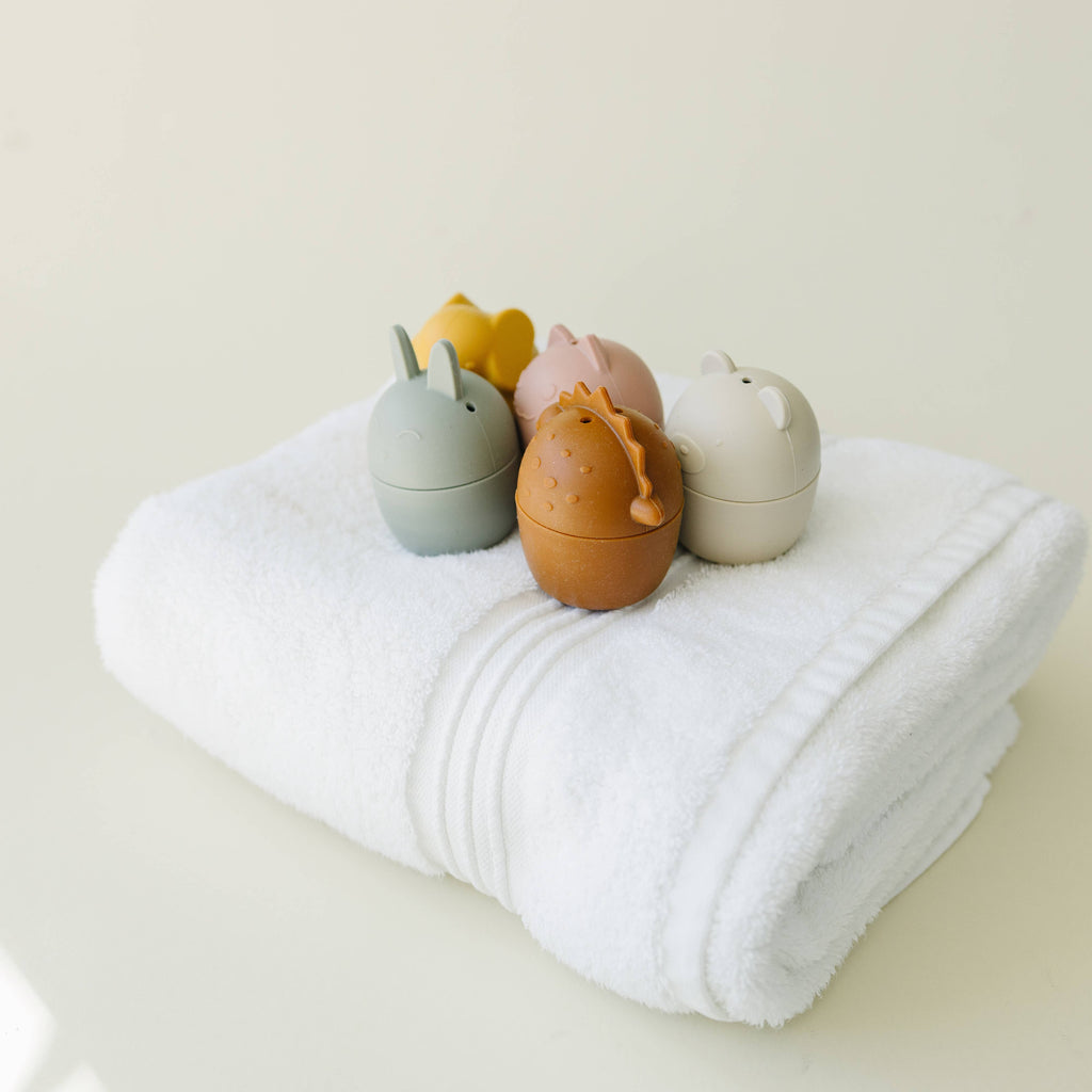 Animal Mold Free Silicone Bath Toy Set 
