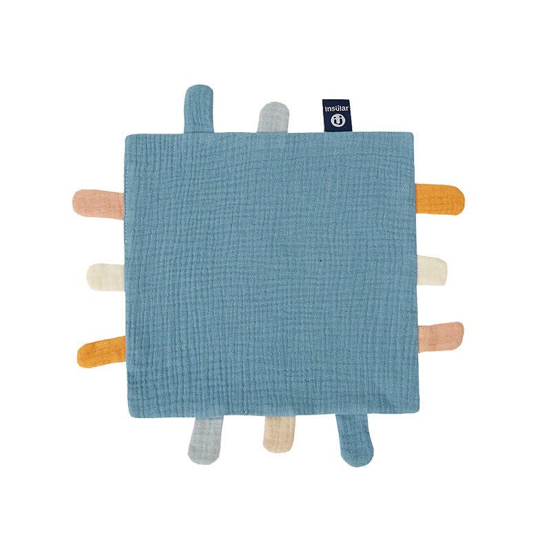 Baby Muslin Comfort Blanket with Tags - Cartoon Style