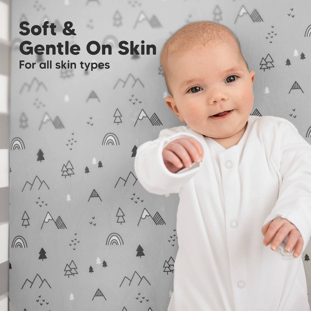 2-pack Organic Cotton Fitted Crib Sheet