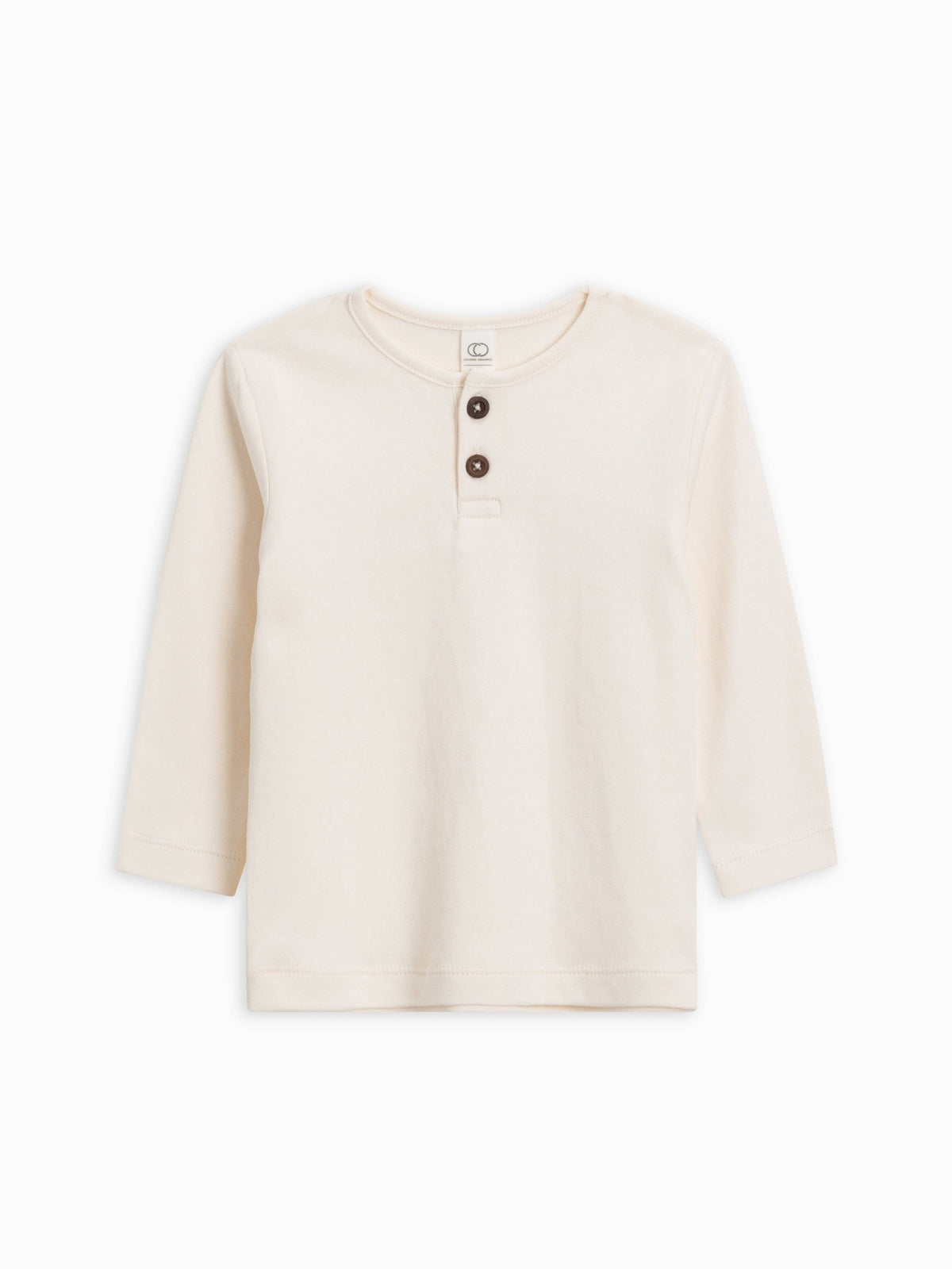 Reef Long Sleeve Henley - Ivory