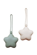 Sage/Shifting Sand Silicone Pacifier Case (2 Pack)