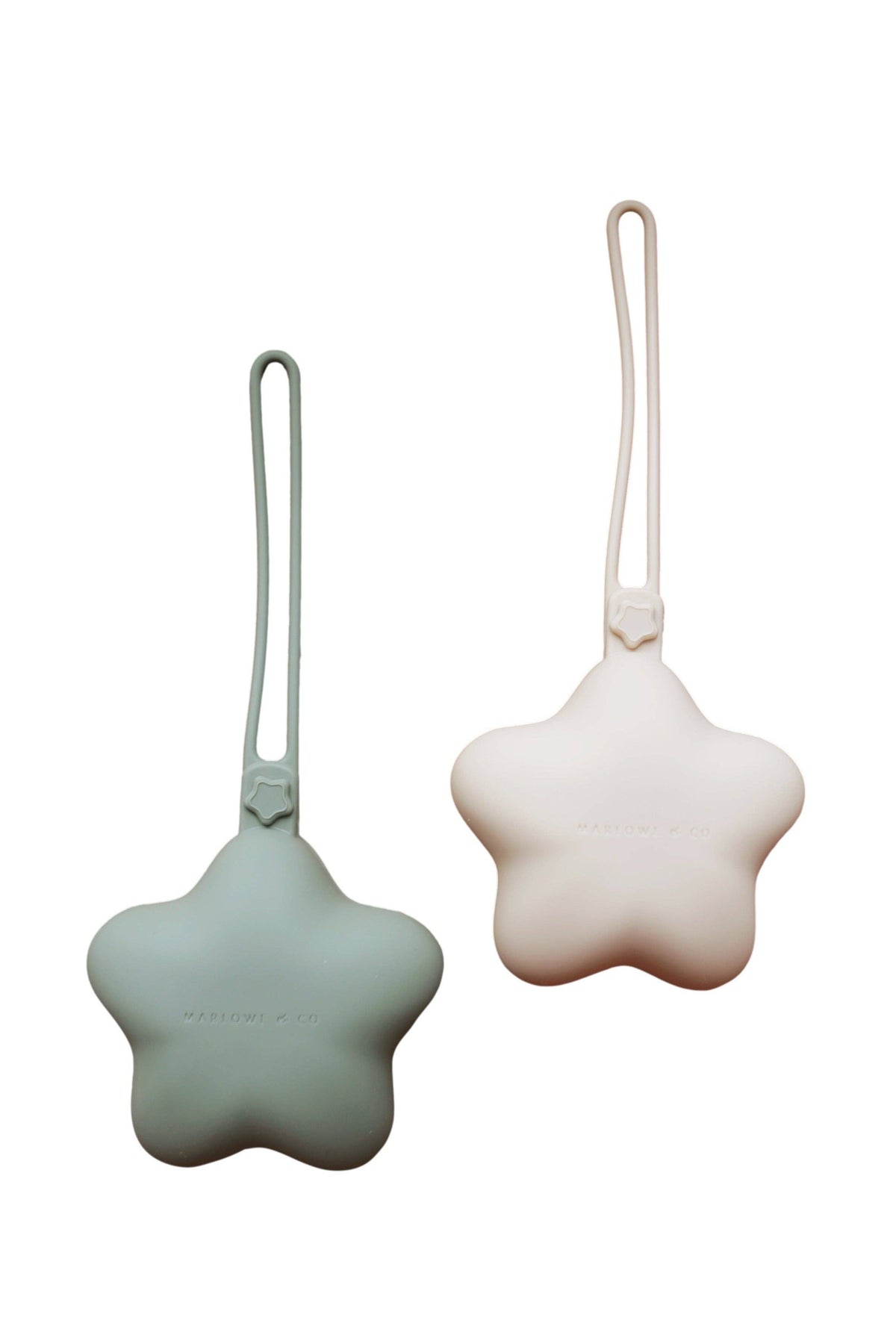 Sage/Shifting Sand Silicone Pacifier Case (2 Pack)