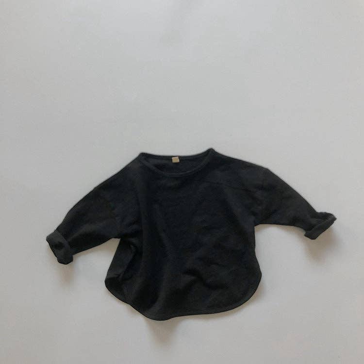 Children's Long Sleeve T-Shirt Retro Style Cotton Top