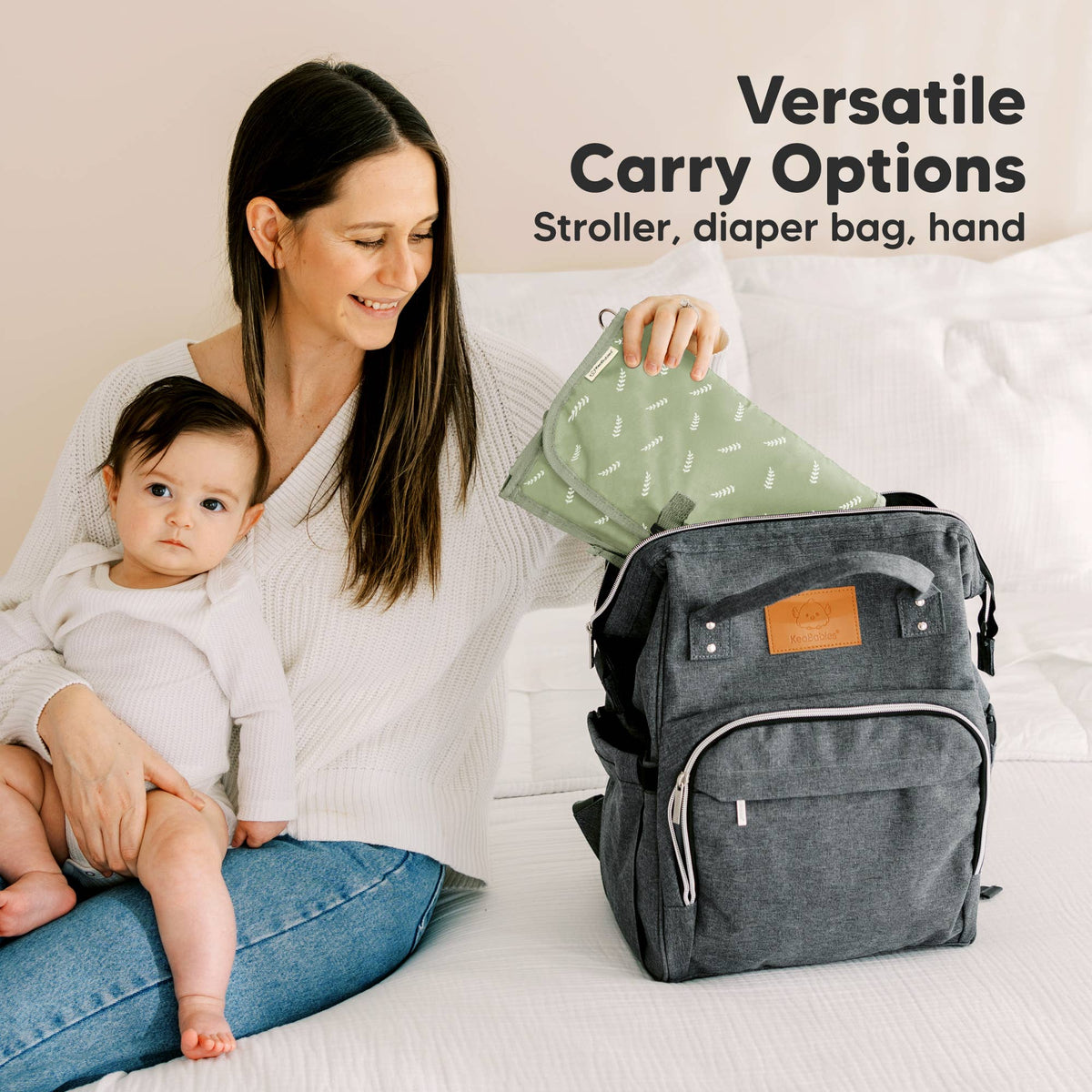Ezee Portable Diaper Changing Pad, Foldable Changing Mat