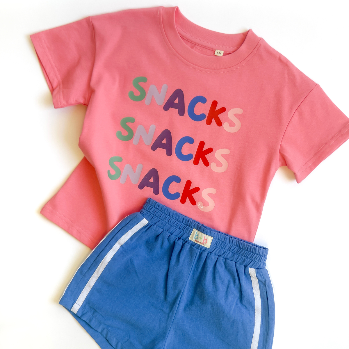 Organic Cotton Tee (Relaxed Fit) - Snacks, Snacks, Snacks