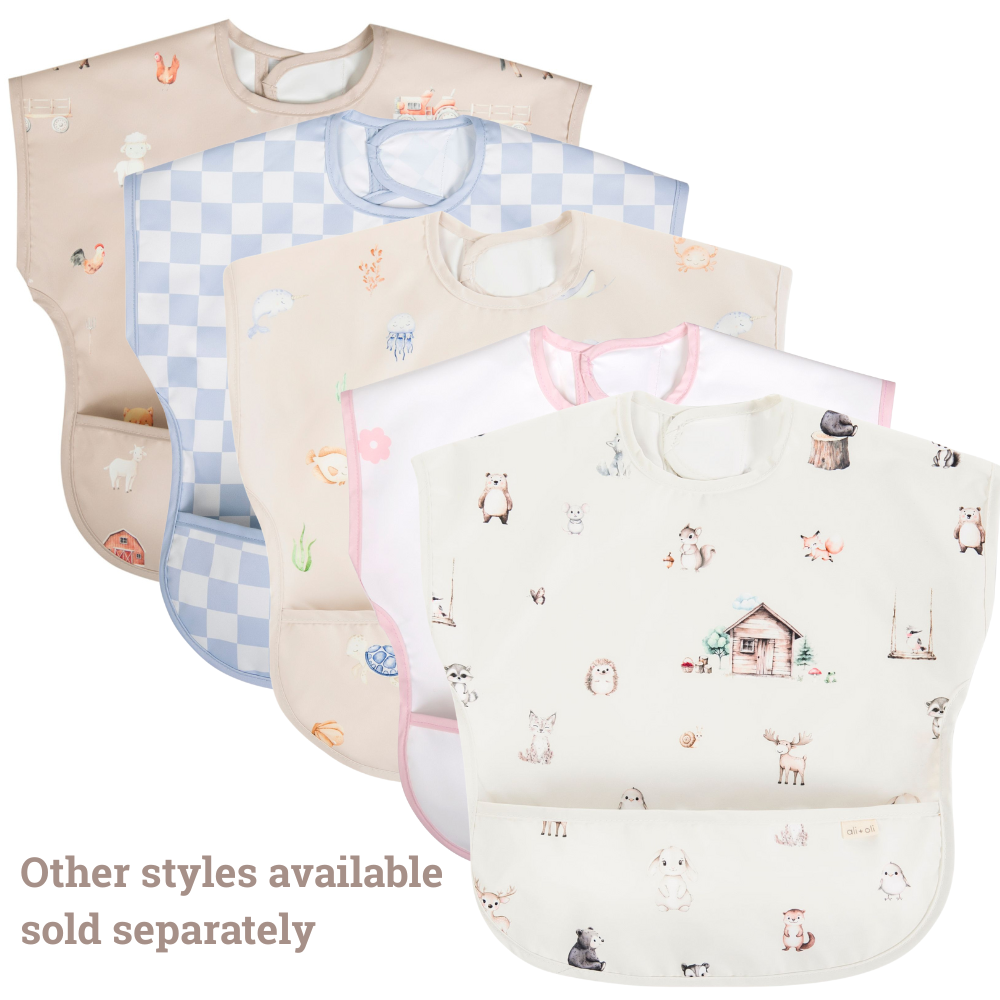 Smock Bib for Baby & Toddler Short Sleeve (Farm)