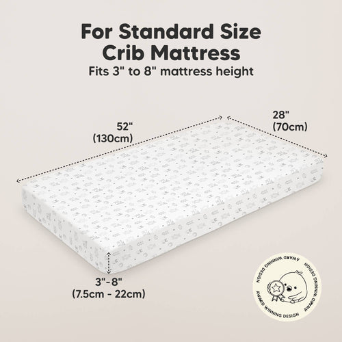 2-pack Organic Cotton Fitted Crib Sheet