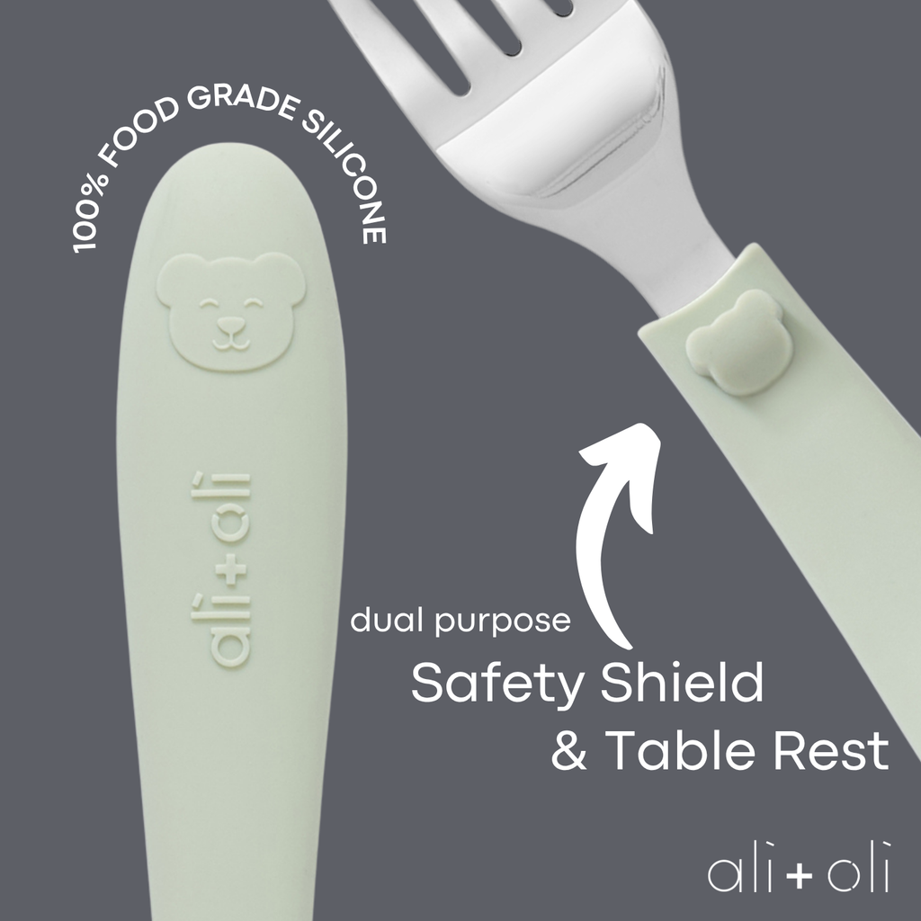 Ali+Oli (6pc) Toddler Utensils Set - Stainless Steel (Bears)