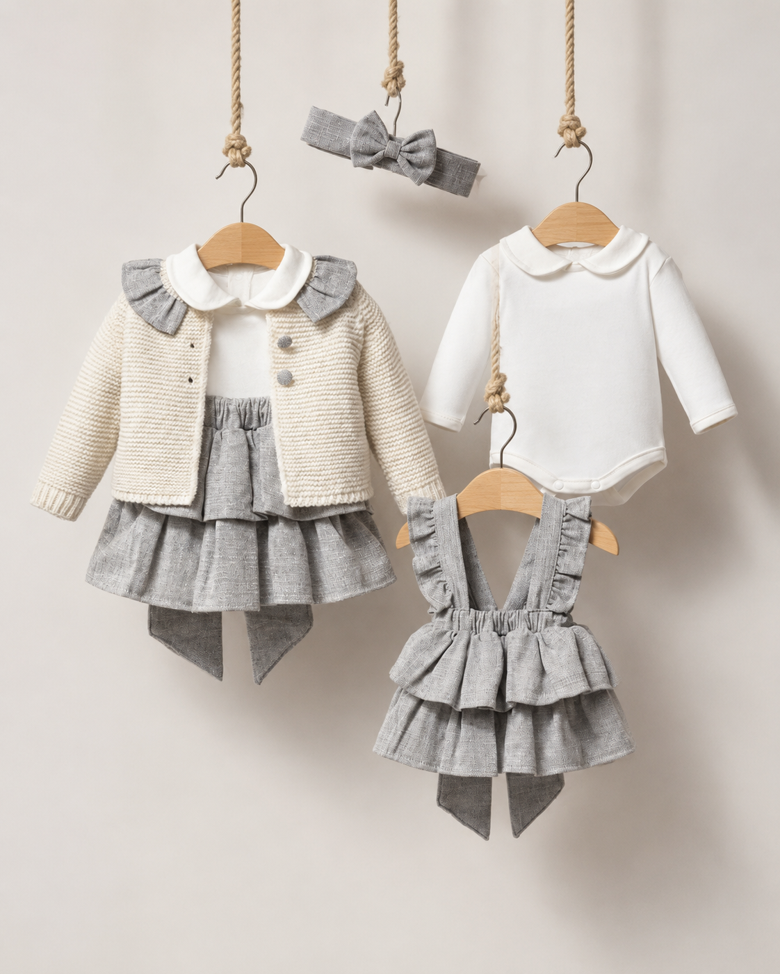 CottonRich Baby Girl 4-Piece Knitted Dress Set Jessica