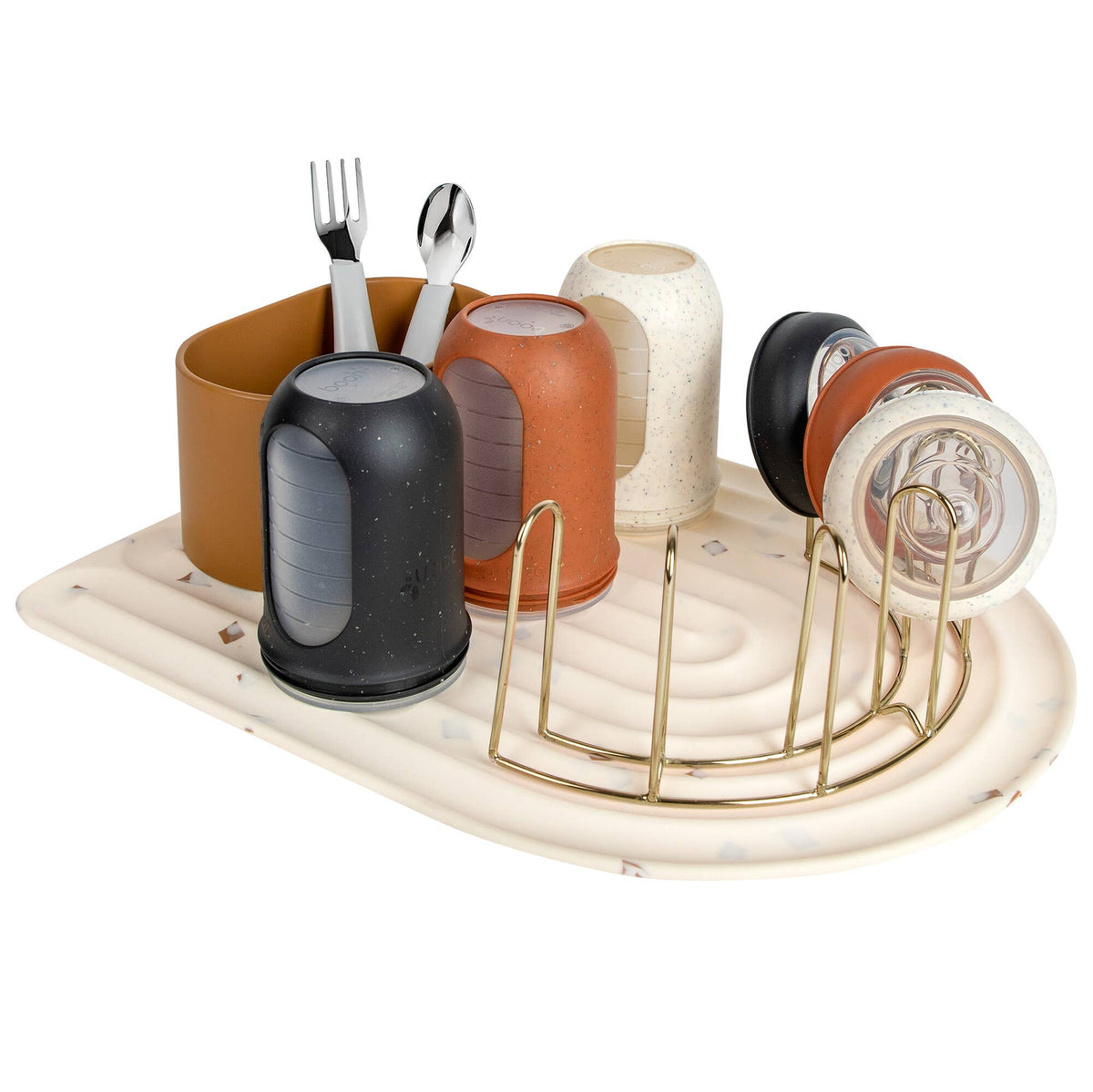 Boon Arc Silicone Drying Mat & Rack