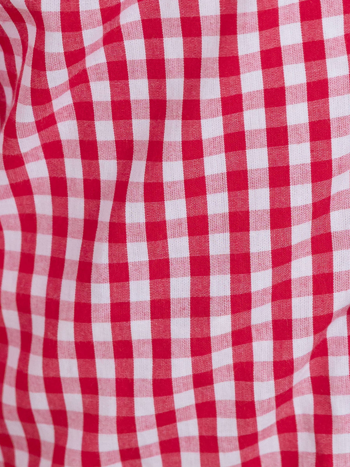 Boys Classic Red Gingham Long Sleeve Button Down Shirt