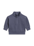Jae Fleece Blocked Half Zip Pullover - Steel