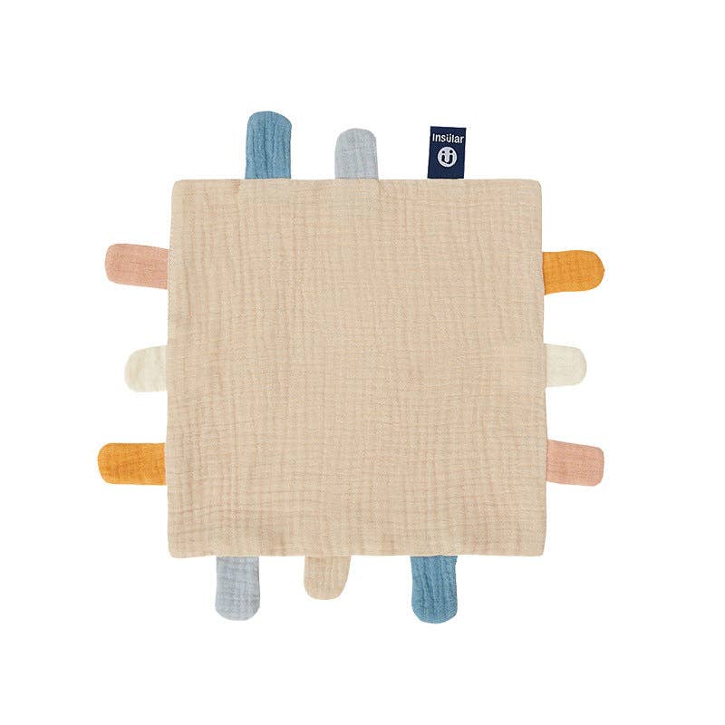 Baby Muslin Comfort Blanket with Tags - Cartoon Style